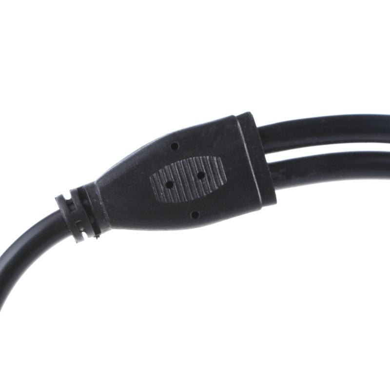High Conductivity DC5525 Power Y Splitter Cable CCTV Power Splitter Cable Connecting Two Devices with 5.5MMx2.1MM Input
