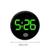 Small Dashboard Digital Clock - Mini Round Touch Control Digital