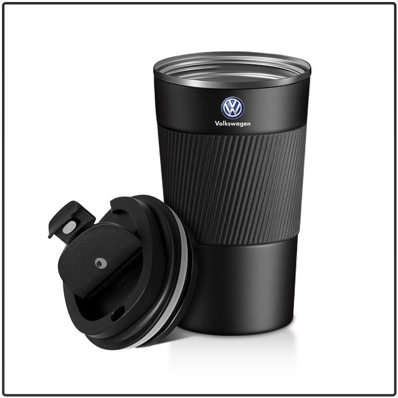 500ml Edelstahl Kaffeebecher Thermosbecher Tragbarer Reise Thermobecher Für Volkswagen Lavida POLO Tiguan Passat Golf EOS Scirocco Jetta Bora