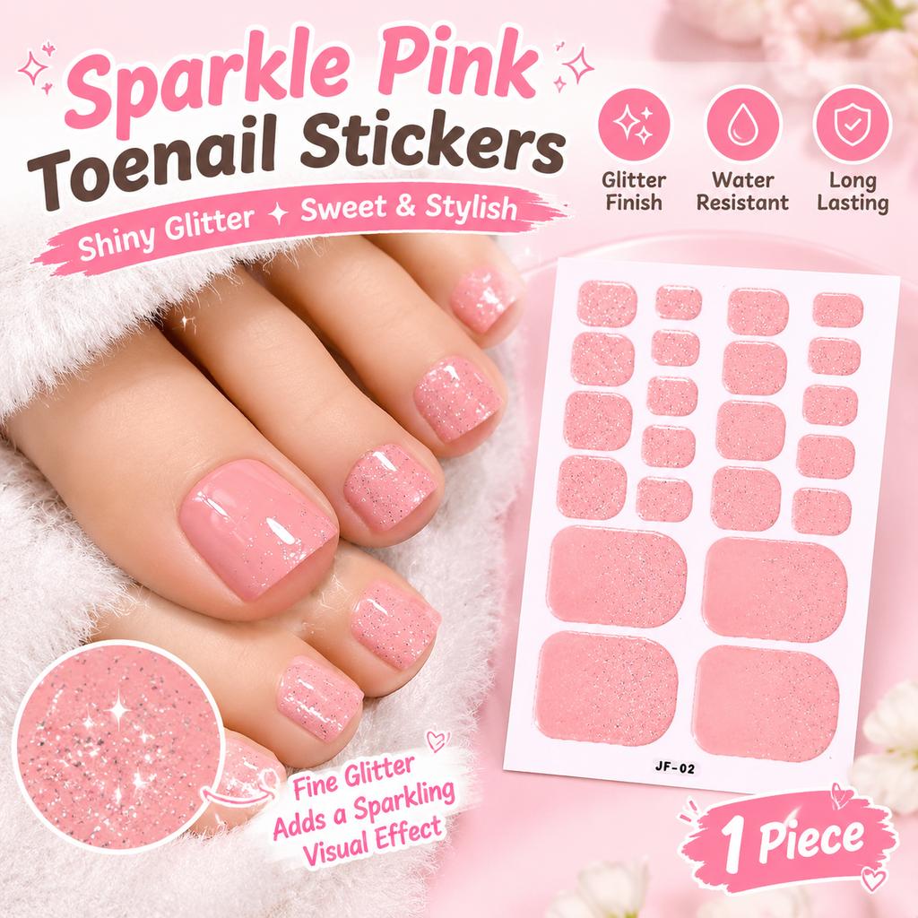 Women's Starry Sky Glitter Toenail Stickers (Waterproof Nail Art)