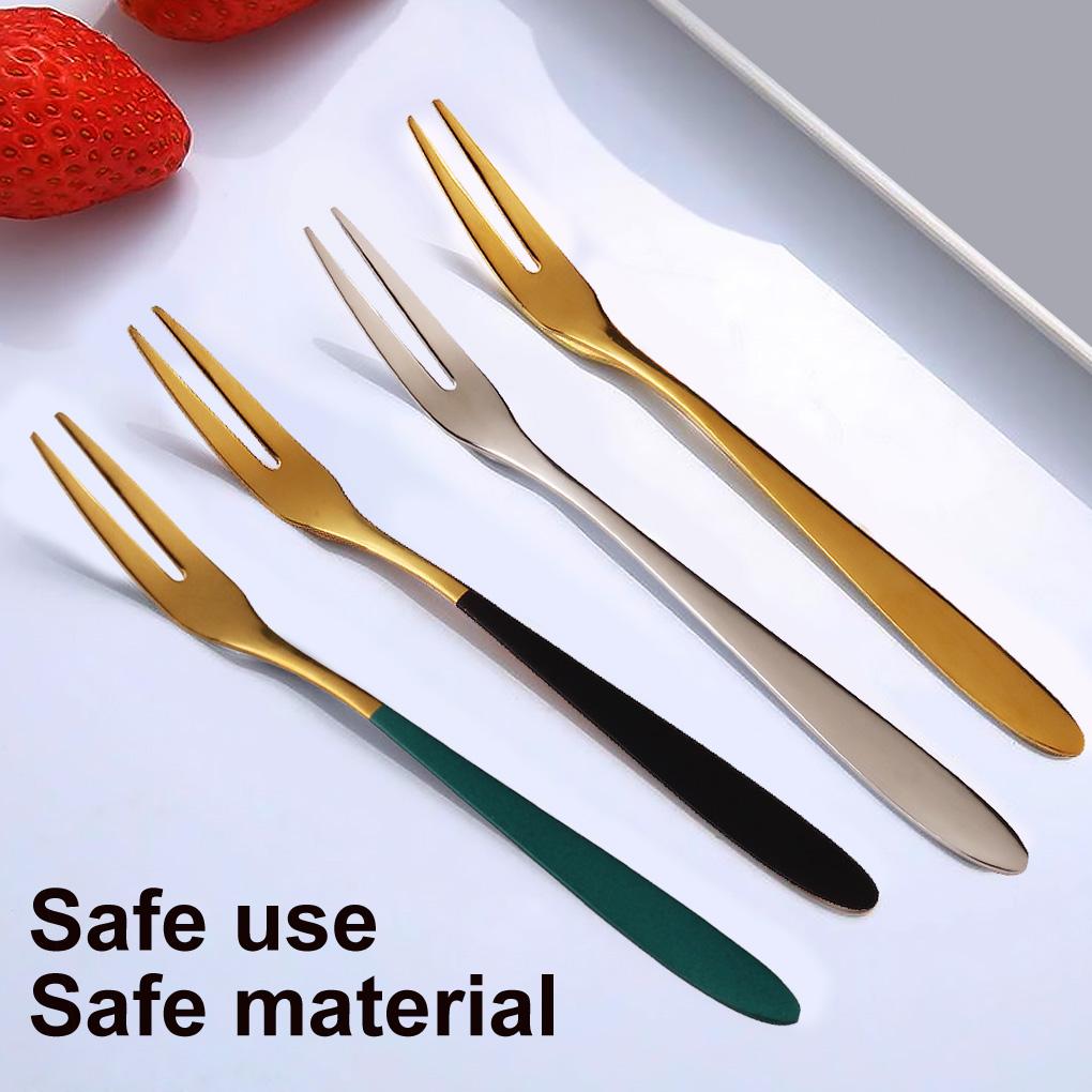 5 szt. Stal nierdzewna Widelec do owoców Kształt wykałaczki Patyczki do ciasta, deseru, jedzenia