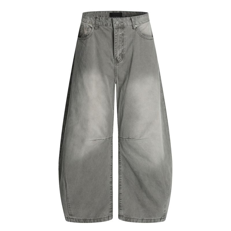 Kisko New Retro Three-Dimensional Cut Distressed Wide-Leg Scimitar Pants Unisex Trendy Brand Cool Loose Casual Pants