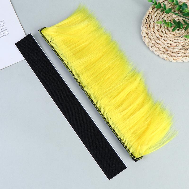 Punk Mohawk Synthetic Wigs Colorful Helmet Decorations For Motorcycle Bicycle Accessories Reusable Hair Stylish Riders