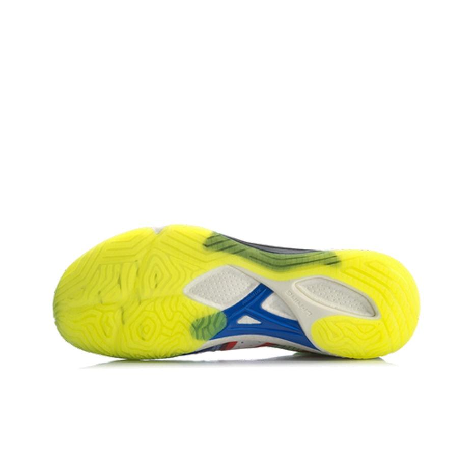 Li Ning Falcon 4 Stoff Rutschfest Abriebfest Low-Top Badmintonschuhe Herrenschuhe Fluoreszierend-Gelb Grün AYAR001-1