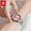 OLEVS New Fashion Purple Dial Ladies Quartz Wristwatches Luxury Watch Women Waterproof Casual Dress Female Clock