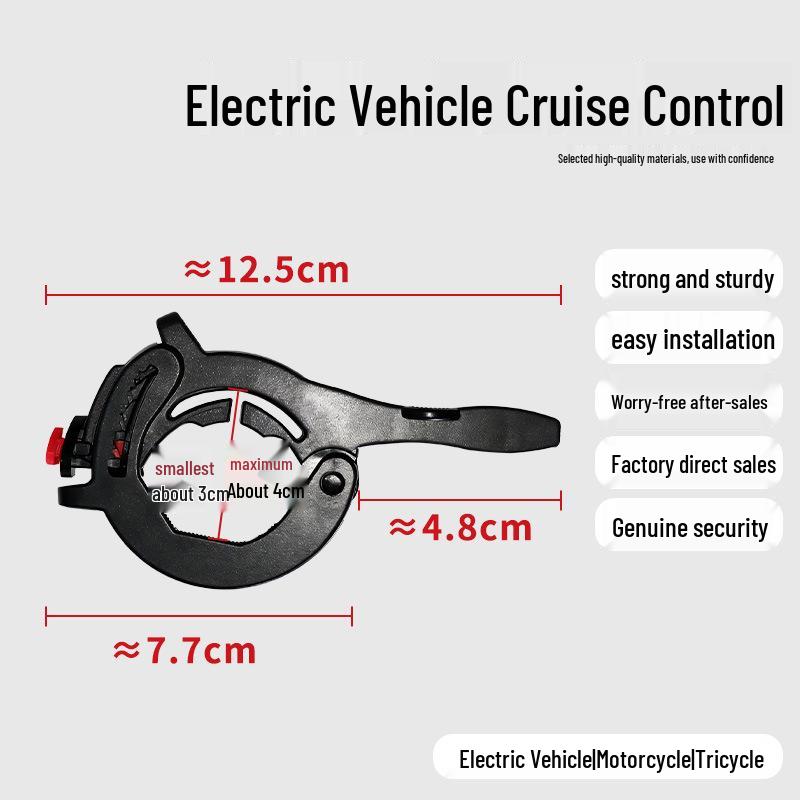 Elektrische Fiets Gashendelvergrendeling: Krachtbesparende Cruise Control Stuurbooster voor Lange Afstanden.