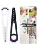 Cat Door Holder Latch Adjustable Dog Door Stopper Elastic Gate Lock Flex Latch Strap Keep Dog Out From Entering Pet Gate Supply