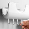 Household Pot Rack Wall Hanging Free Punching Pot Shelf Kitchen Supplies Rack Cutting Board Lid Stor