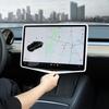 Für Tesla Model 3 / Y Silikon Schutzrahmen Kantenabdeckung Mittelkonsolen-Display Navigationsbildschirm Schutzfolie Autozubehör