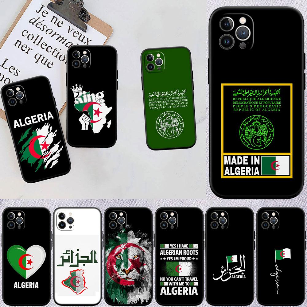 CJ2 Algerian Passport Flag Soft Shell Phone Case for Redmi Note 10 11 12 Pro Max 10S 10C 10T 11A 11S 12S 12C