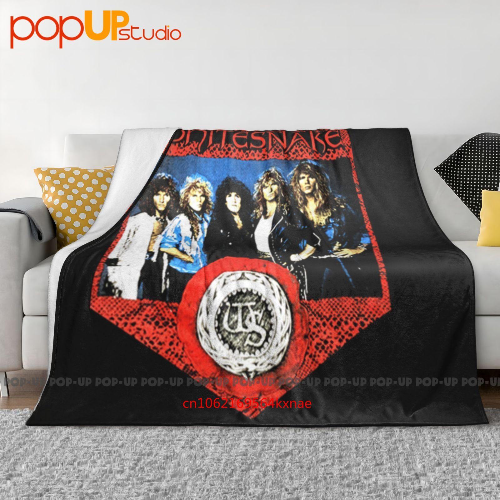 Whitesnake Североамериканский тур Репринт Концерт Ультра-мягкое одеяло Плед Зимний чехол на диван Постельное белье 30x40in