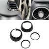 4pcs Carbon Fiber Style Door Midrange Speaker Cover Trims for Cooper Hatchback F55 F56 F57 2014‑2021