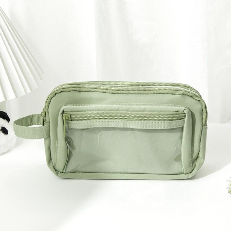 Transparent Pencil Case, Elementary School Stationery Box, Large Capacity, High Aesthetic Pencil Case