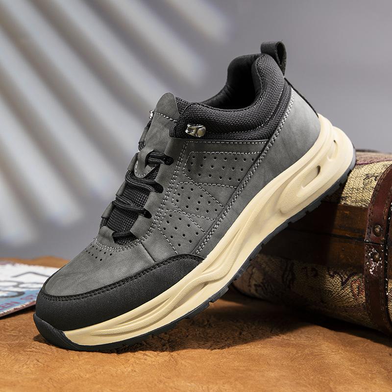 

2025 autumn and winter new men s casual hiking shoes popular wear-resistant sports versatile tooling men s shoes 44 чорний