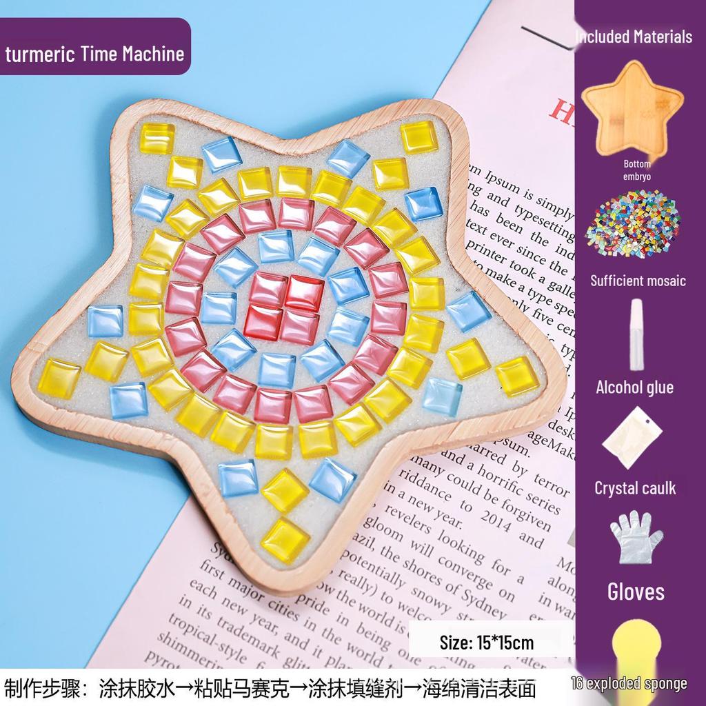 DIY Mosaic Coaster Craft Kit for Kids - Patchwork Creative Art