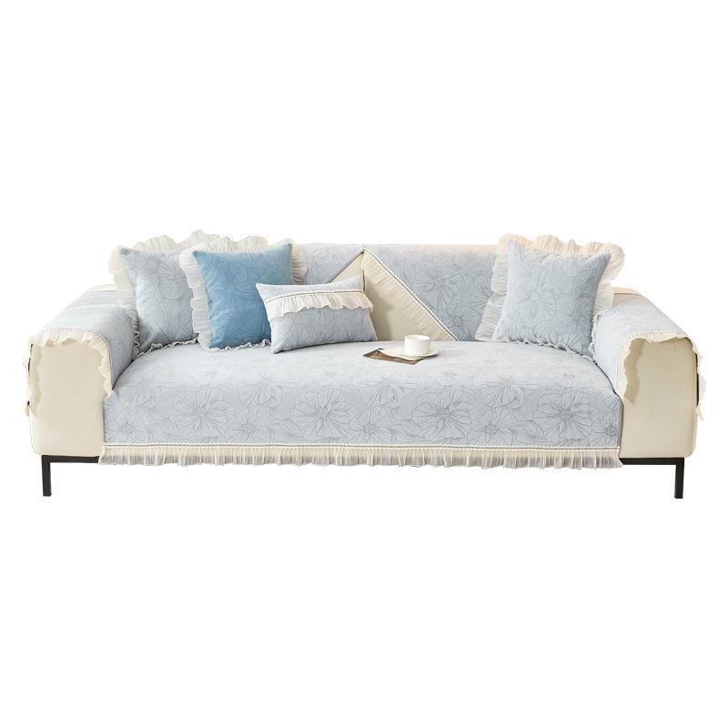 Chenille Textures Sofa Cover Universal Non-Slip Couch Cover Towel Sofa Protective Mats for Living Room Decoration Sofa Cushion