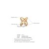 Eetit Stylish Unique Design Stainless Steel Cubic Zirconia Open Ring Casting Gold PVD Plated Fashion High Quality Jewelry