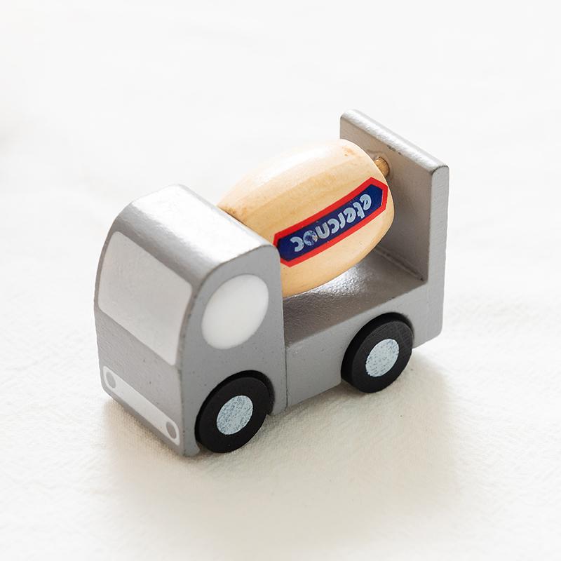Kids Mini Wooden Cars Truck Aircraft Model Toy Montessori Wooden Education Colorful Vehicle Toys Simulation Cars Decoration Gift