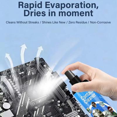 Electrical Contact Cleaner No Damage Cleaning Liquid Electronics Dust Removal Cleaner Spray for PCB Connectors TV Phone Laptop