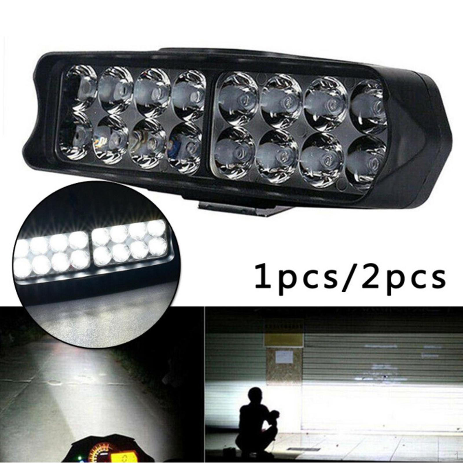 Bright Waterproof Motorcycle Headlights 16 LED 24W