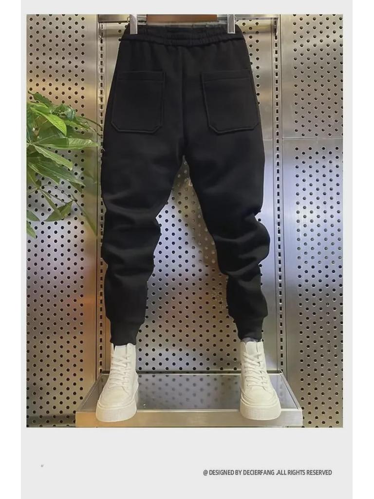 Pánske 2023 Slim Fit Elastické Háremové Tepláky - Módne Športové Joggers s Manžetami na Jar a Jeseň