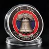 250th Anniversary Commemorative Coin Independence Day Founding Medal Challenge Coin Embossed Metal Coin Color Printed Badge