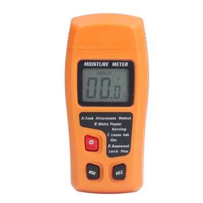 Wood Moisture Meter High Accuracy 4 Modes Orange Moisture Detector for Medicinal Building Materials