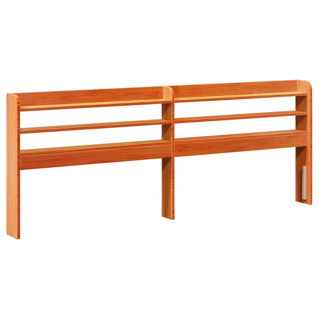Vidaxl Bed Without Mattress, Waxed Brown, 200X200 Cm, Pine Wood