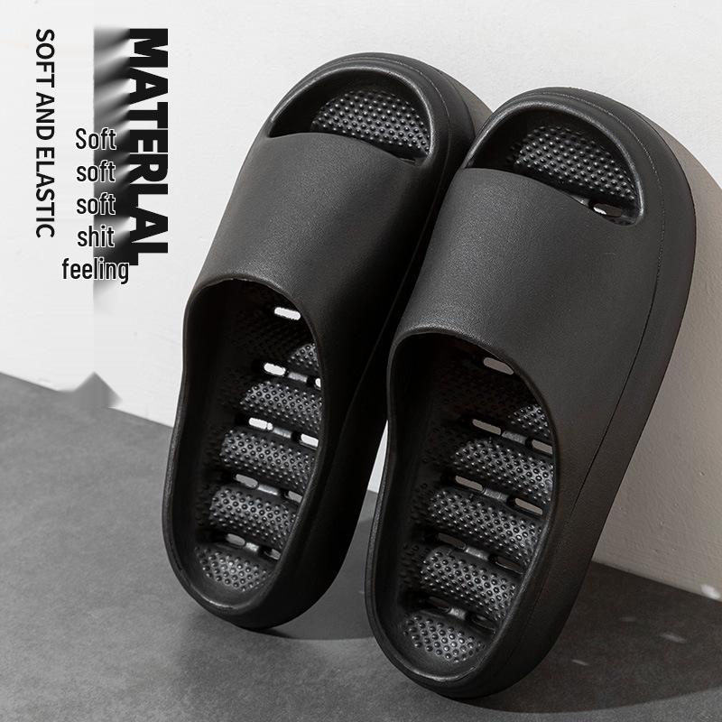 EVA Non-Slip Odor-Resistant Bath Slippers - Unisex, Hollow Design for Home, Hotel, or Bathroom.