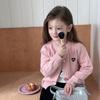 Children's Casual Sweater Autumn Girl Sweet Love Knitted Cardigan Coat