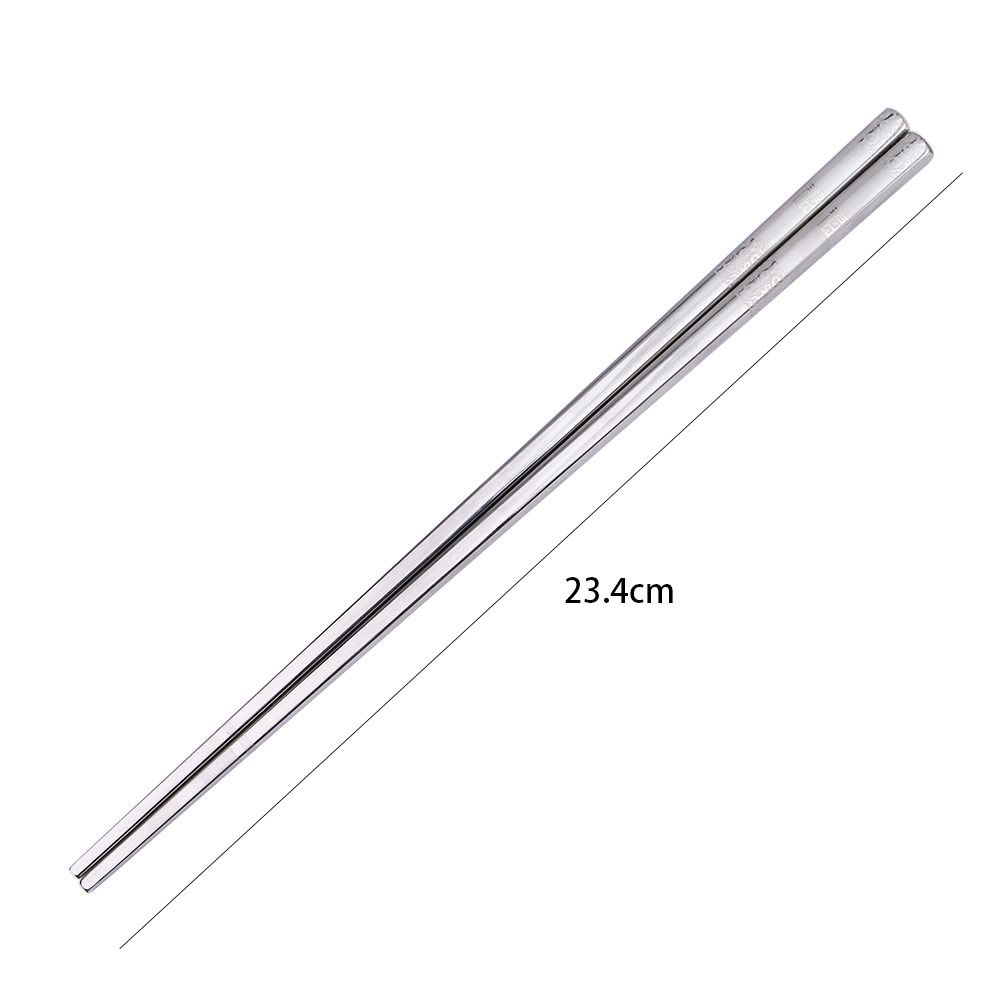 Hollow Reusable Chinese Japanese 304 Stainless Steel Korean Flatware Tableware Chopsticks Kitchen Supplies