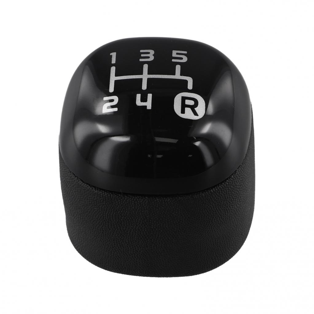 For Fiat For Panda Gear Knob Textured Grip Black 5 Speed Shift Pattern