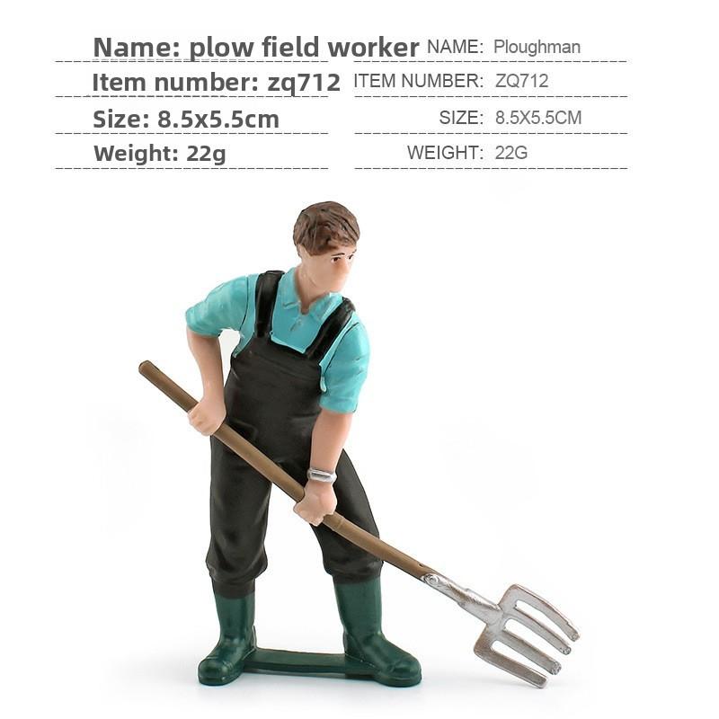 Simulated Diver Veterinarian Farmer Worker Postal Worker Toy Model Ornament For Collectors And Play
