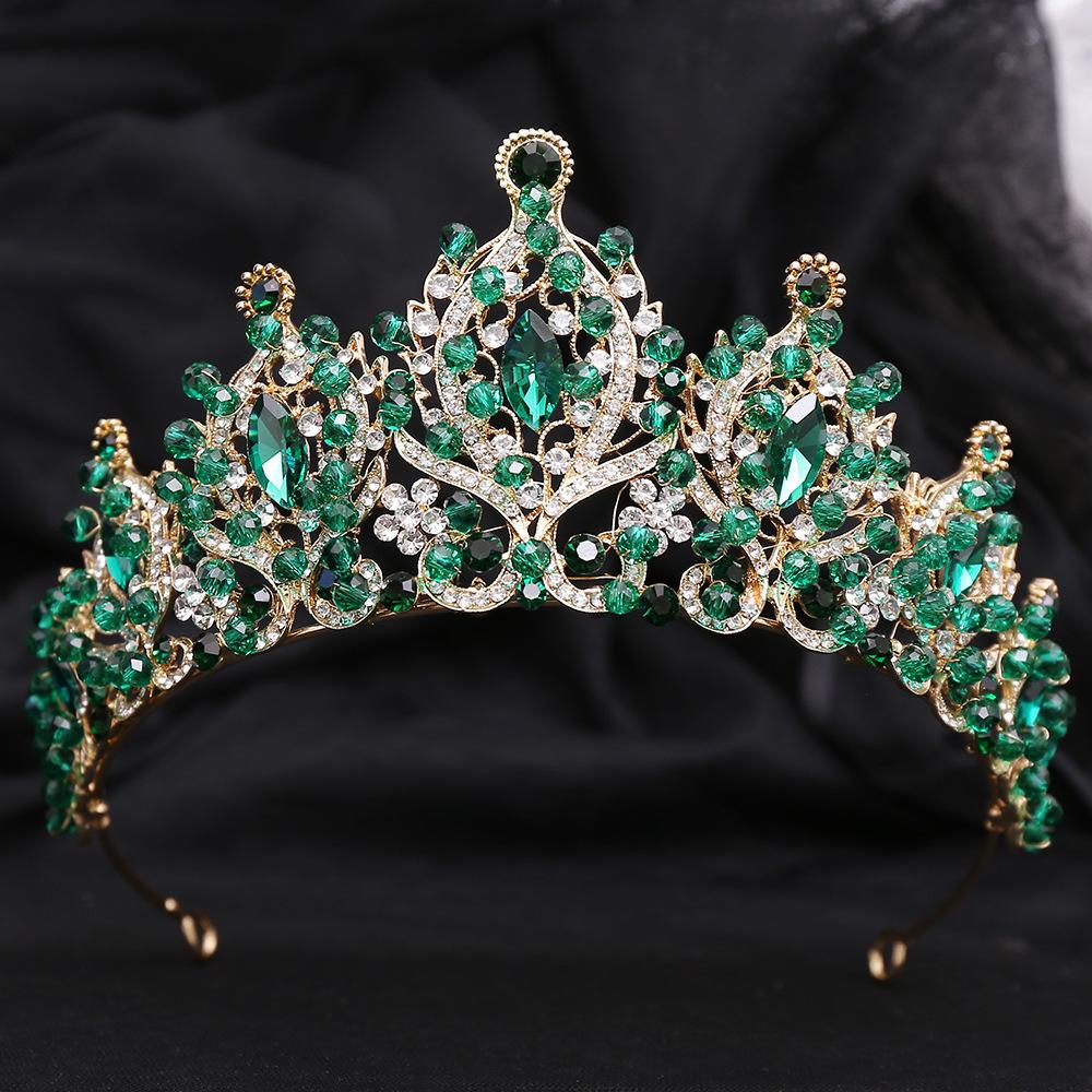 

Новый барочный конкурс красоты свадебная корона сплав бисер кристалл свадебная повязка на голову аксессуары для волос