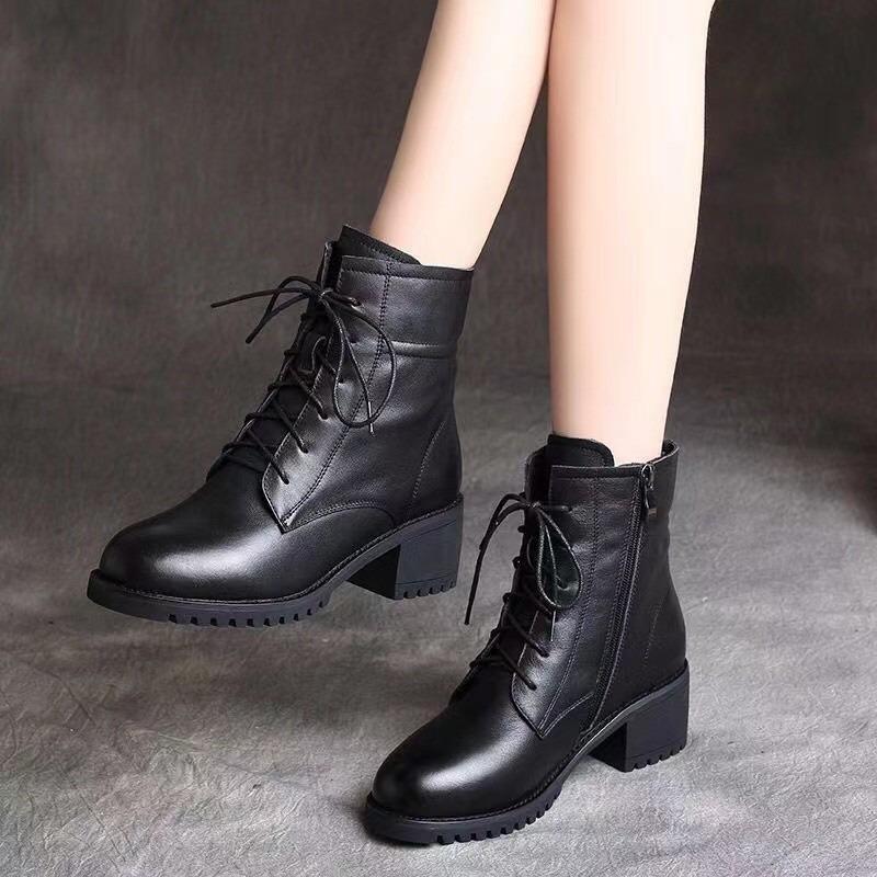 2024 High Quality Ladies Shoes Side Zipper Women's Boots Cross-tied Modern Boots Women Hot Sale Plus Size Ankle Boots