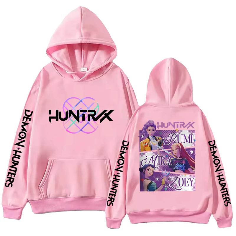 New KPop Demon Hunters Mira Rumi Zoey Printing Hoodies Men Women Sweatshirts Harajuku Unisex Fashion Autumn Winter Pullover Tops