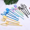 20Pcs Matte Gold Cutlery Set 304 Stainless Steel Dinnerware Knife Fruit Fork Spoon Dinner Silverware Kitchen Party Tableware Set