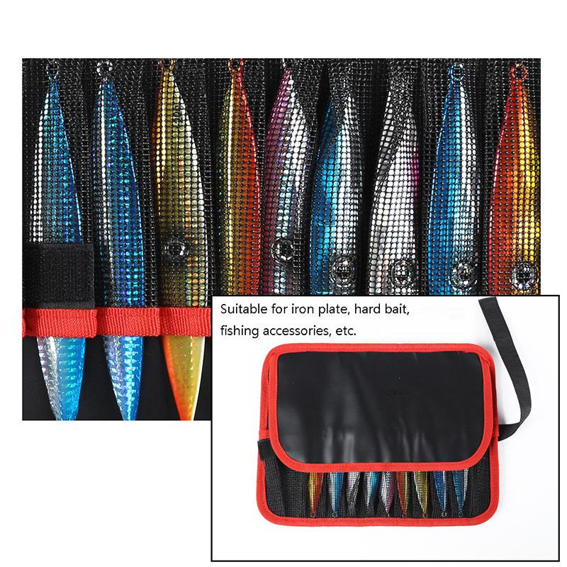 Fishing Lure Bag 12 Slots Fishing Bag Lure Organizer Bait Storage Bag Waterproof Fishing Lure Jig Protection Bait Bag