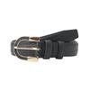 New Fashion Stone Pattern PU Belt for Women Gold Retro Veneer Buckle Belt for Women Simple Versatile Metal Decorative Belt