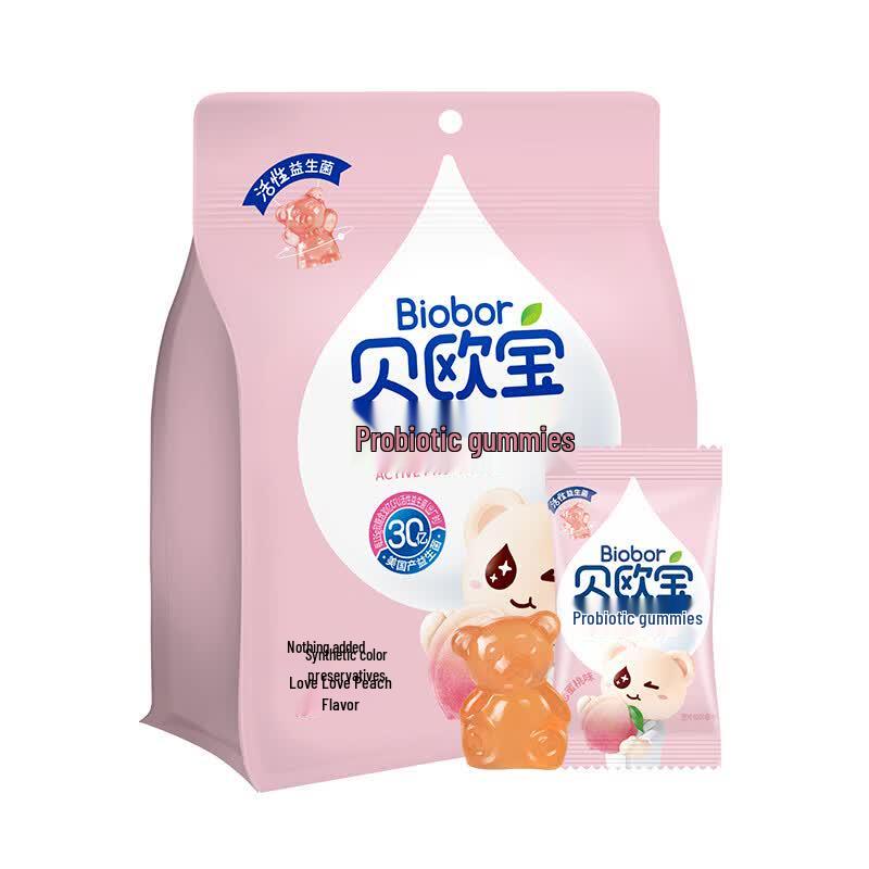 Beoobao Kids Active Probiotic Peach Gummy Candy