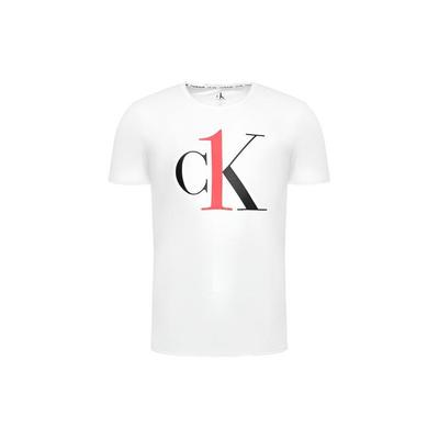 Letter Logo Printed Crew Neck Short Sleeve T-Shirt Men Tops White NM1903E-7UM