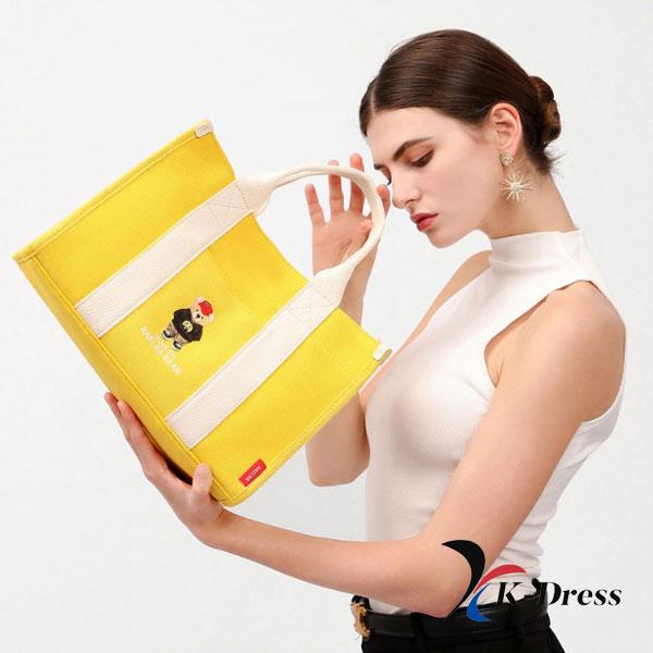 RaelaBear Korea Canvas Shoulder Tote Cross Bag