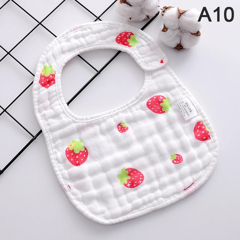 Baby Bibs U-Shaped Bandana Feeding Bib Saliva Towel Kids Girl Boy Cotton Bibs