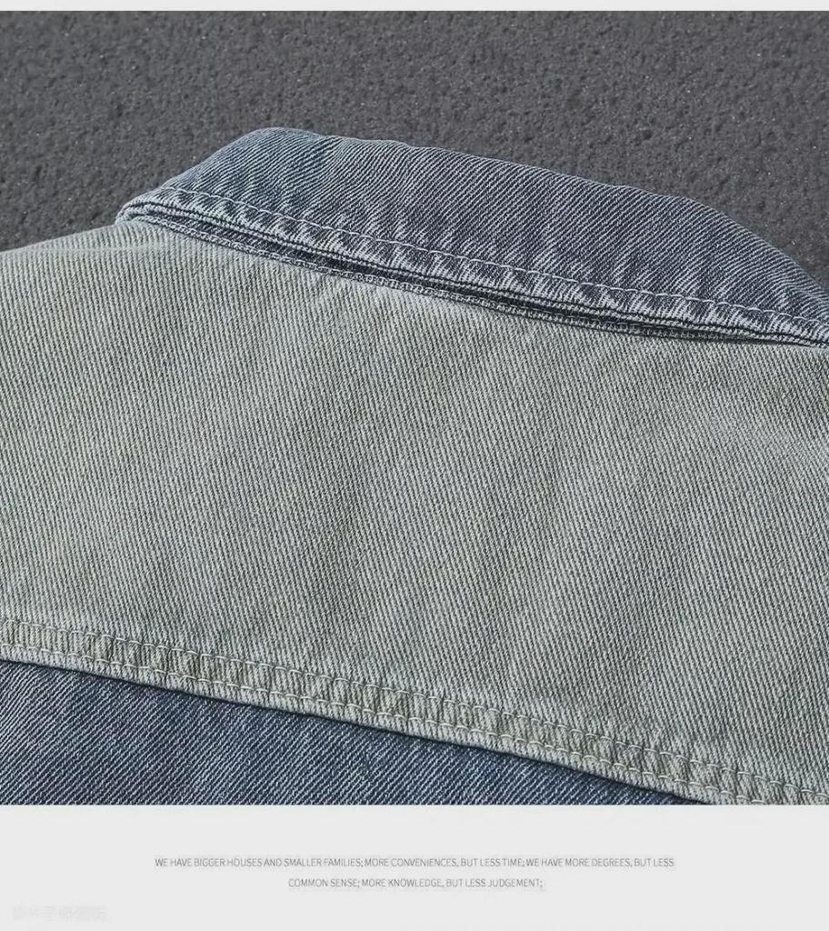 2023 Retro-Jeansjacke: Herren Casual Japanische Mode, Hongkong-Stil, Lockere Passform, Ganzjahres Trendy Design