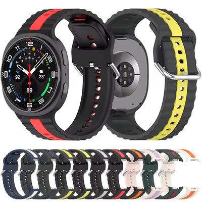 Original Silicone Strap for Samsung Galaxy Watch 8 44mm 40mm Breathable Bracelet Galaxy Watch 8 Classic 46mm Correa Accessories