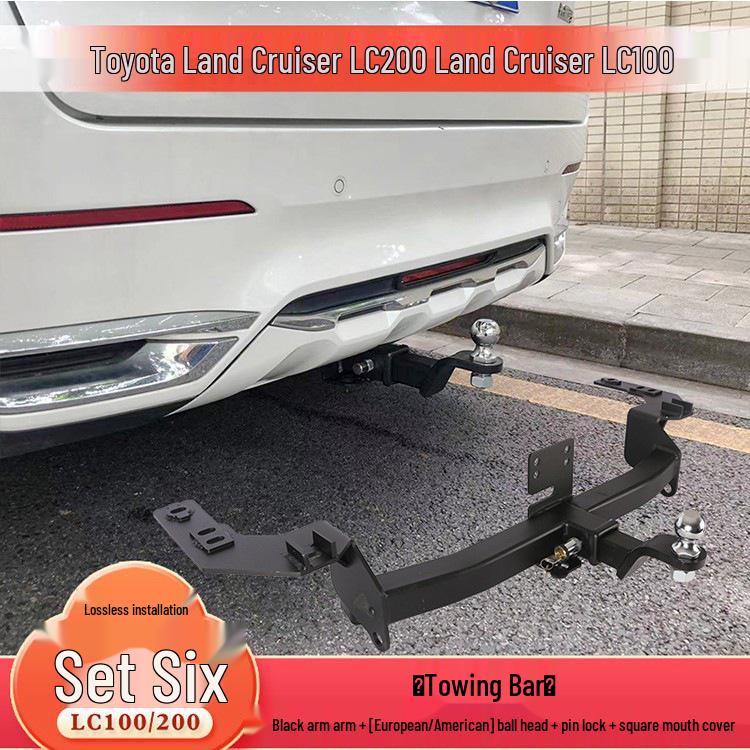 Compatible Tow Hook for Toyota LX570, Land Cruiser LC200, and FJ Modified Trailer Bars