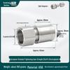 Aluminum-Plastic Pipe Push-Fit Direct Connector for Floor Heating, Compatible with National Standard 1620 and European Standard 25.