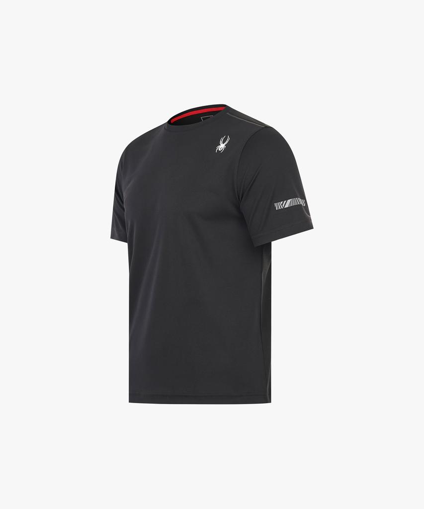 SPYDER Men'S Running Airhole Short Sleeve T-Shirt Spjfcnrs231Mblk