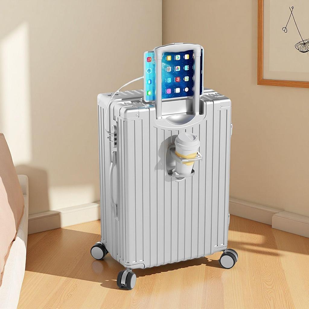 2025 Sturdy Multifunctional Large Capacity Trolley Suitcase with Password Lock for Women, Men, and Students