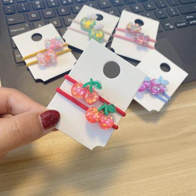 Children Sequins Floral Elastic Hair Bands Rubber Band Hair Tie Princess Hair Rope Headwear Girls Kids Hair Accessories
